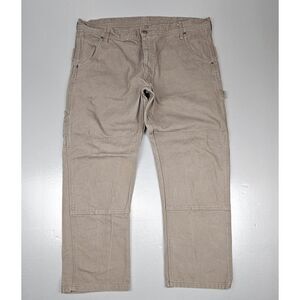 Key Double Knee Work Pants Mens 38x29. Duck‎ Dungaree Tan